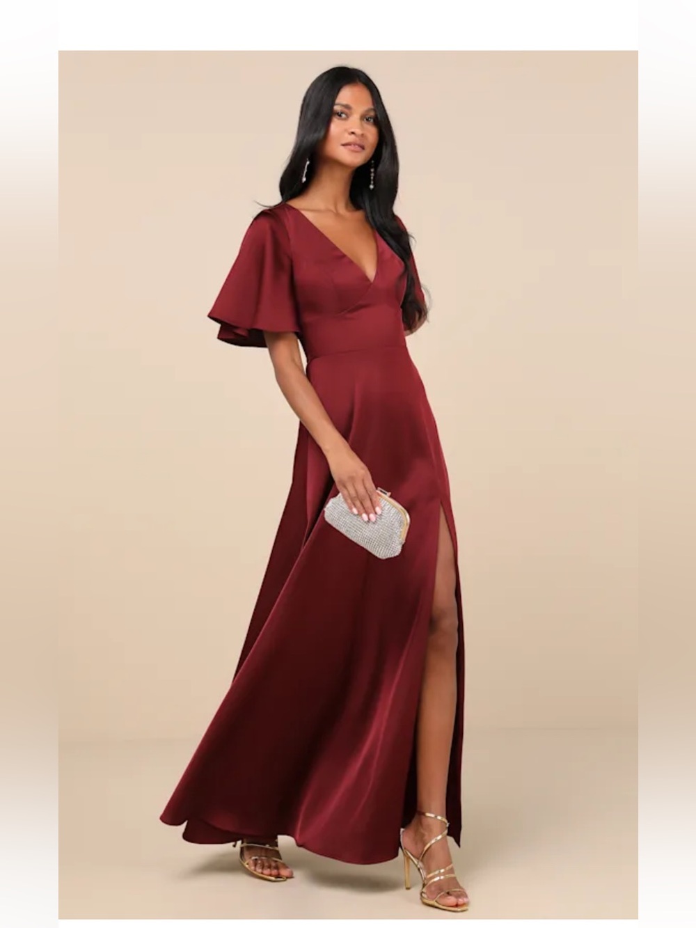 Lulus Dress M Formal Red